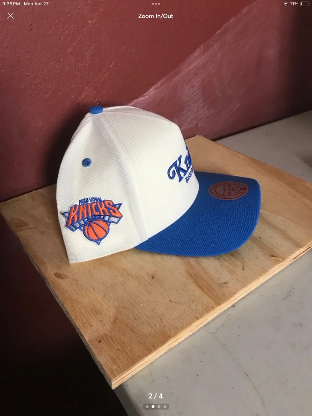 Knicks Basketball Club Blue and Cream Cap Brand New SnapBack NBA sports - Picture 2 of 4
